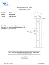 Load image into Gallery viewer, Door Jamb Repair Kit | Right Hand Hinge Jamb Patch Specifications | Rusted Door Frame Repair | Door Innovation