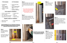 Load image into Gallery viewer, Door Jamb Repair Kit | Strike Side Jamb Patch Instructions | Rusted Door Frame Repair | Door Innovation