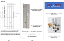 Load image into Gallery viewer, Door Jamb Repair Kit | Right Hand Hinge Jamb Patch Instructions | Rusted Door Frame Repair | Door Innovation