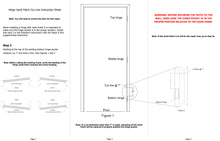 Load image into Gallery viewer, Door Jamb Repair Kit | Left Hand Hinge Jamb Patch Instructions | Rusted Door Frame Repair | Door Innovation