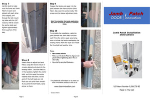 Door Jamb Repair Kit | Strike Side Jamb Patch Instructions | Rusted Door Frame Repair | Door Innovation
