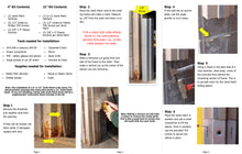 Load image into Gallery viewer, Door Jamb Repair Kit | Strike Side Jamb Patch Instructions | Rusted Door Frame Repair | Door Innovation